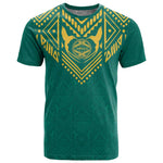 Afro-Jamaicans Tribal Custom Football T shirt Green Style