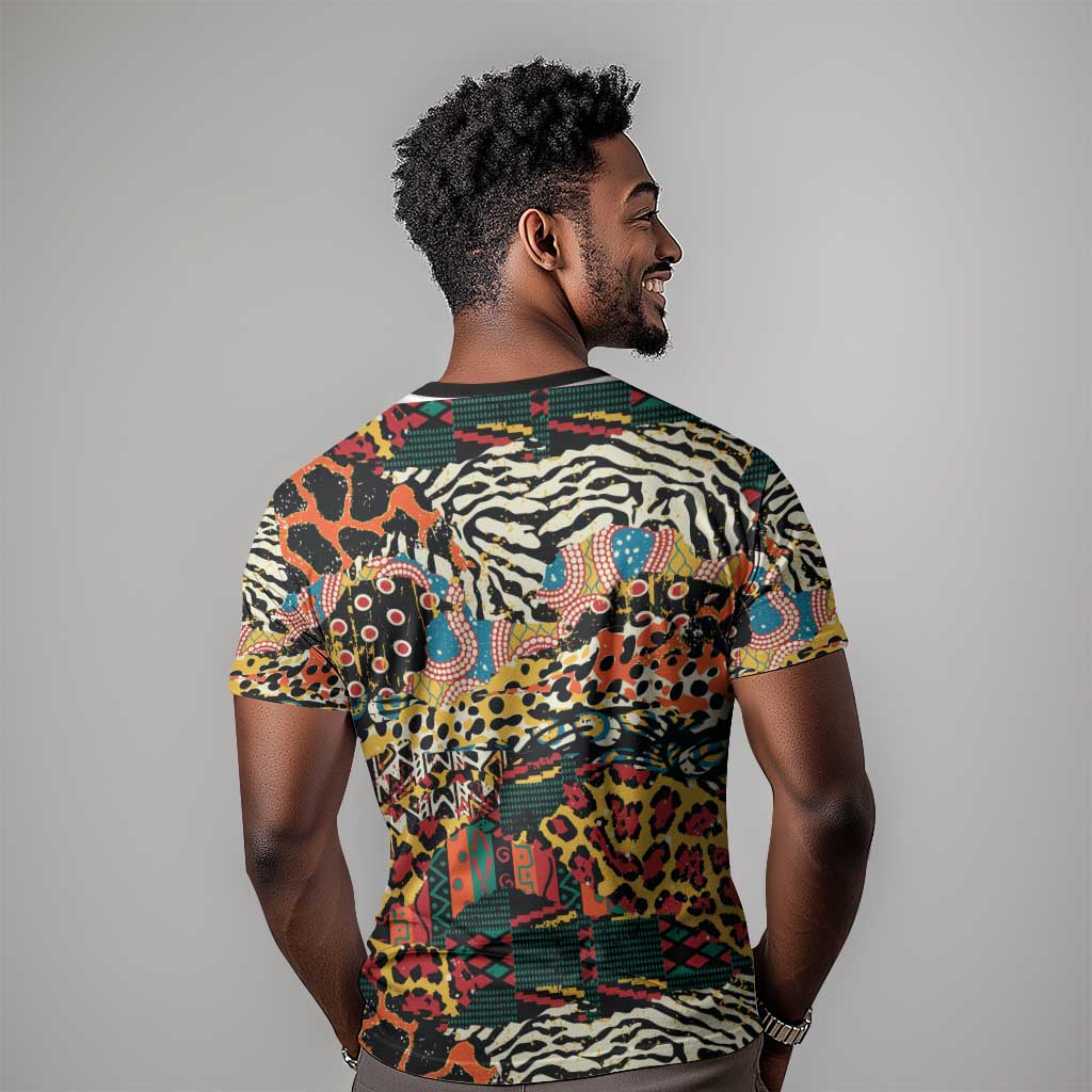 African Mixed Wild Animal Skins T shirt