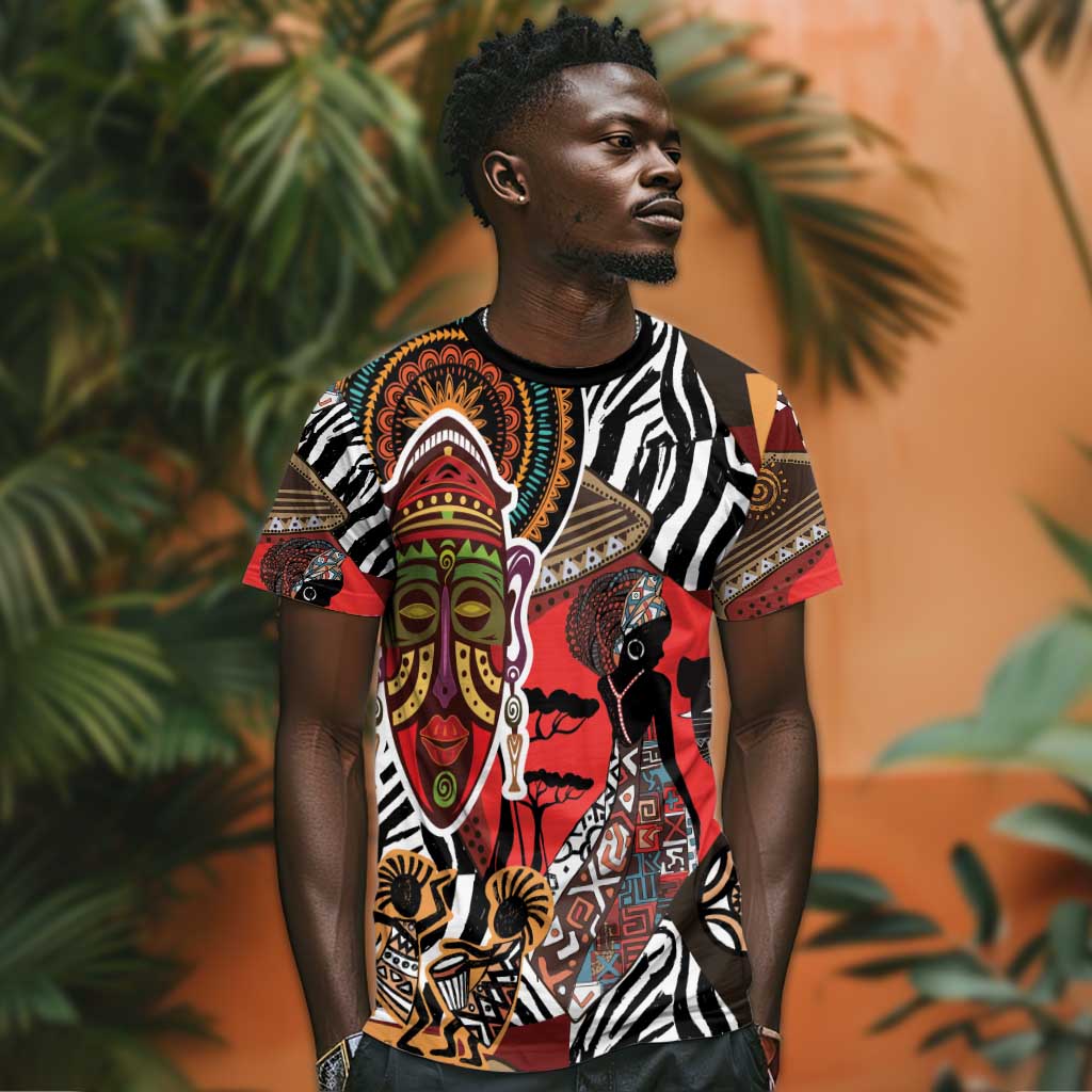 Beautiful African Women Ethnic Motifs T shirt