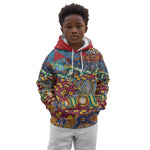 Traditional African Animal Skins Pattern Kid Hoodie