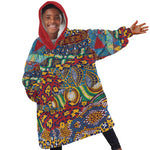 Traditional African Animal Skins Pattern Kid Wearable Blanket Hoodie