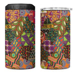 Traditional Ethnic African Vintage Motifs 4 in 1 Can Cooler Tumbler