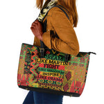 Black History Black Month Dream Like Leather Tote Bag