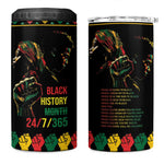 When I'm Born I'm Black 4 in 1 Can Cooler Tumbler Black History Black Month