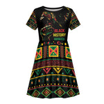 When I'm Born I'm Black Kid Short Sleeve Dress Black History Black Month