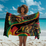 Proud Afro-Jamaicans Rasta Lion Sarong Reggae My Soul