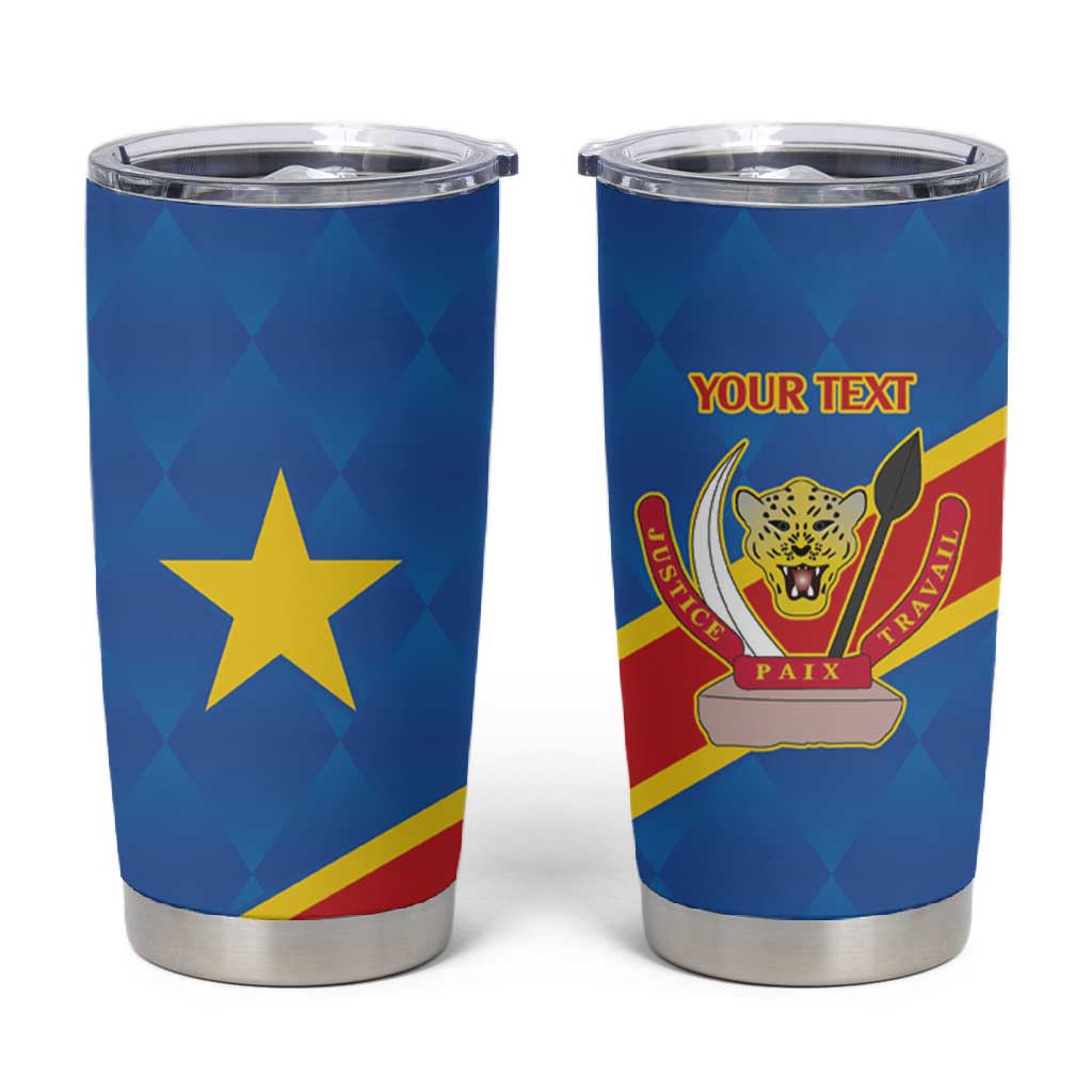 Africa DR of the Congo Personalized Tumbler Cup Flag Style - African Pride