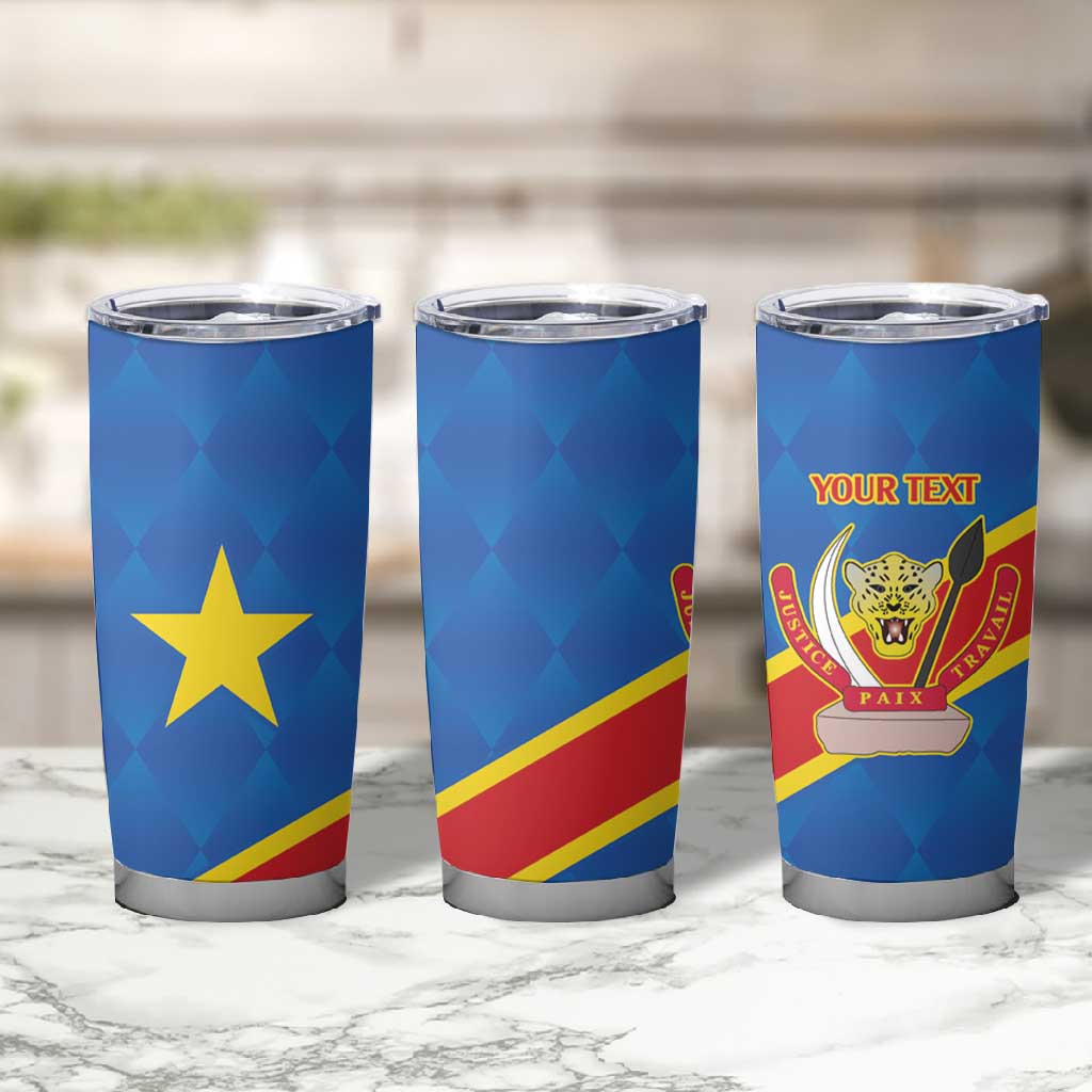 Africa DR of the Congo Personalized Tumbler Cup Flag Style - African Pride