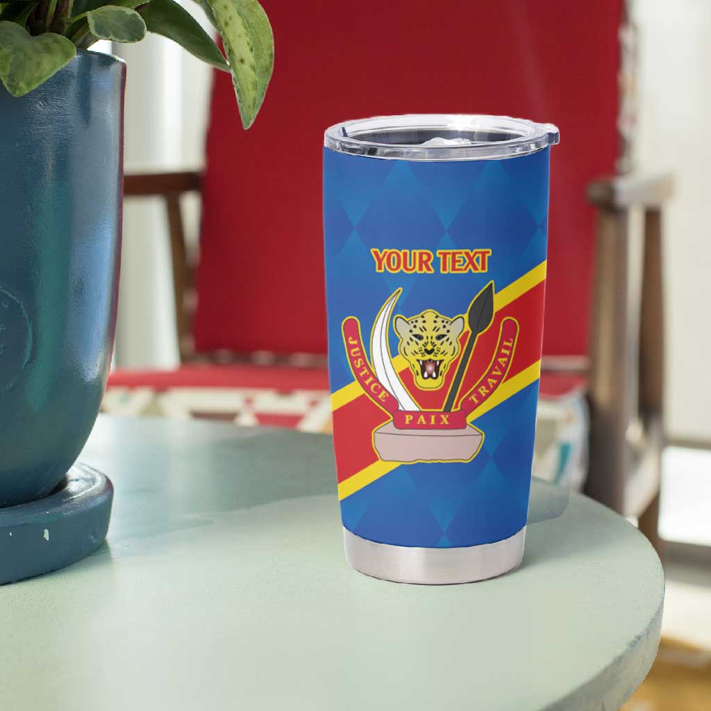 Africa DR of the Congo Personalized Tumbler Cup Flag Style - African Pride