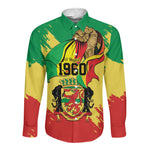Republic of The Congo Independence Day Personalized Long Sleeve Button Shirt Congo-Brazzaville Since 1960 - African Pride