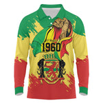 Republic of The Congo Independence Day Personalized Long Sleeve Polo Shirt Congo-Brazzaville Since 1960 - African Pride