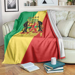 Republic of The Congo Personalized Blanket Simple Flag Style - African Pride