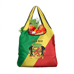 Republic of The Congo Personalized Grocery Bag Simple Flag Style - African Pride