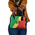 Republic of The Congo Personalized Shoulder Handbag Simple Flag Style - African Pride