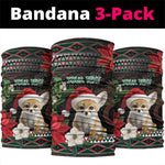 Algeria Christmas Personalized Neck Gaiter Fennec Fox Santa and Traditional Pattern LT9