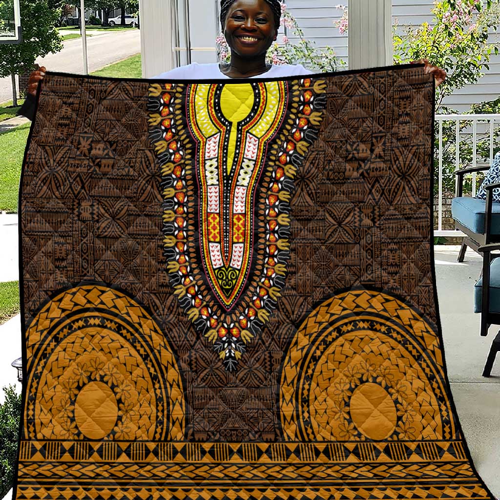 Purple Dashiki and Tapa Pattern Area Rug Africa-Polynesia Together Culture LT9