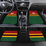 Custom Africa Cricket Zimbabwe Car Mats Zimbabwean Pattern Flag Motif - African Pride