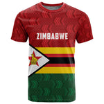 Custom Africa Cricket Zimbabwe T shirt Zimbabwean Pattern Flag Motif - African Pride