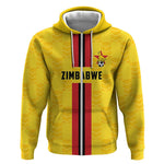 Custom Africa Football Zimbabwe Zip Hoodie The Warriors with Zimbabwe Bird - African Pride