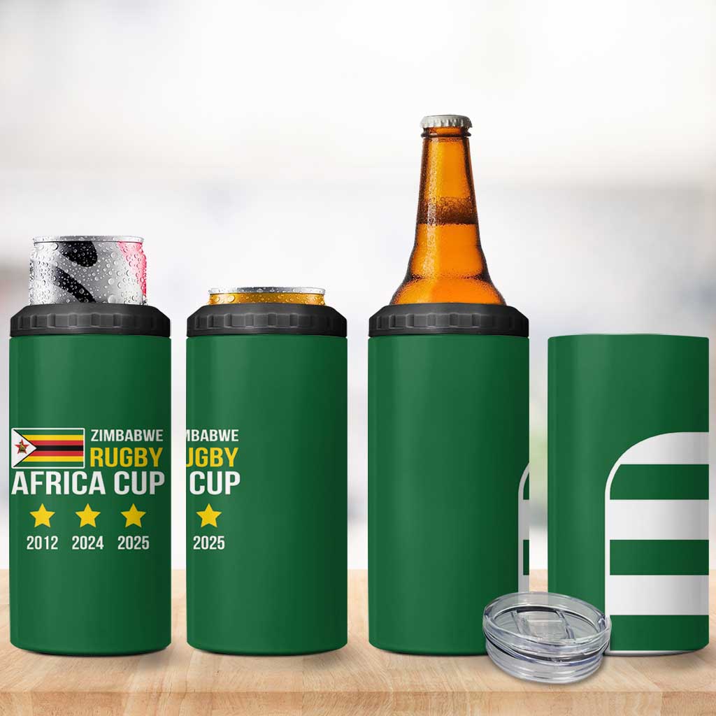 Zimbabwe Rugby History Champion 4 in 1 Can Cooler Tumbler One For The History Sables - African Pride