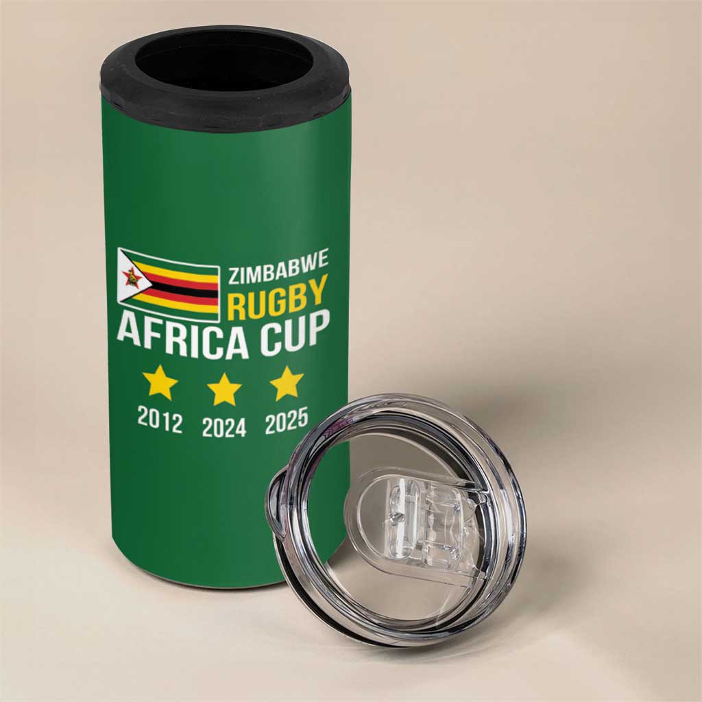 Zimbabwe Rugby History Champion 4 in 1 Can Cooler Tumbler One For The History Sables - African Pride