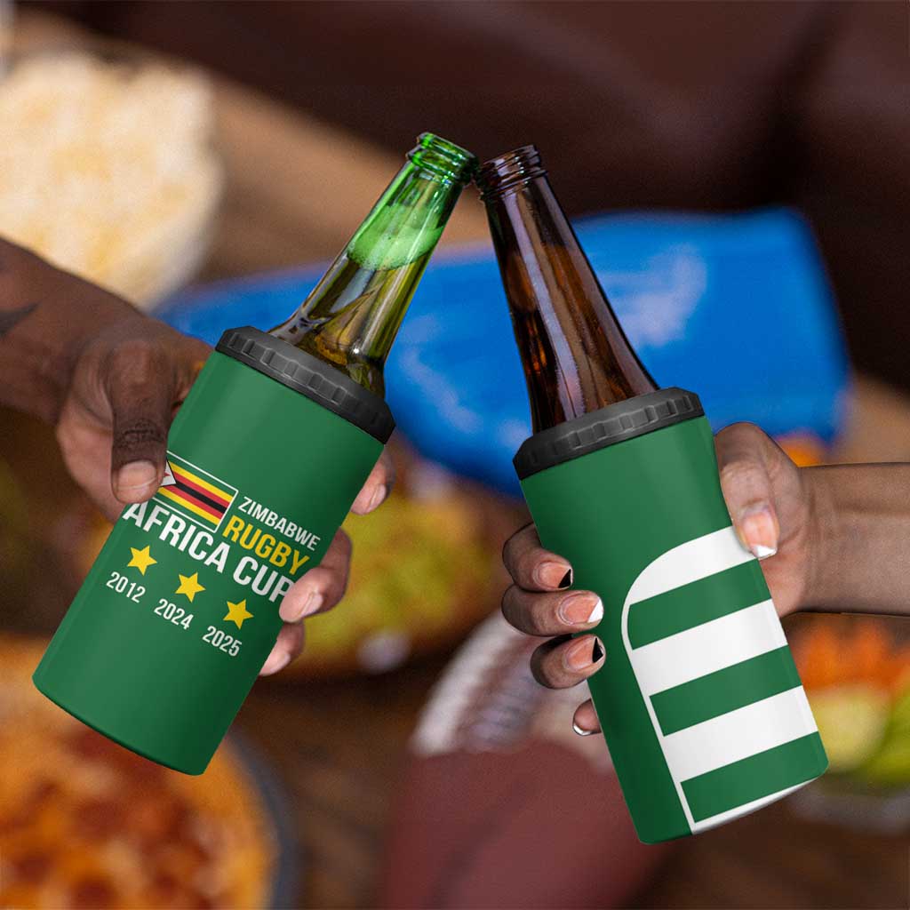 Zimbabwe Rugby History Champion 4 in 1 Can Cooler Tumbler One For The History Sables - African Pride