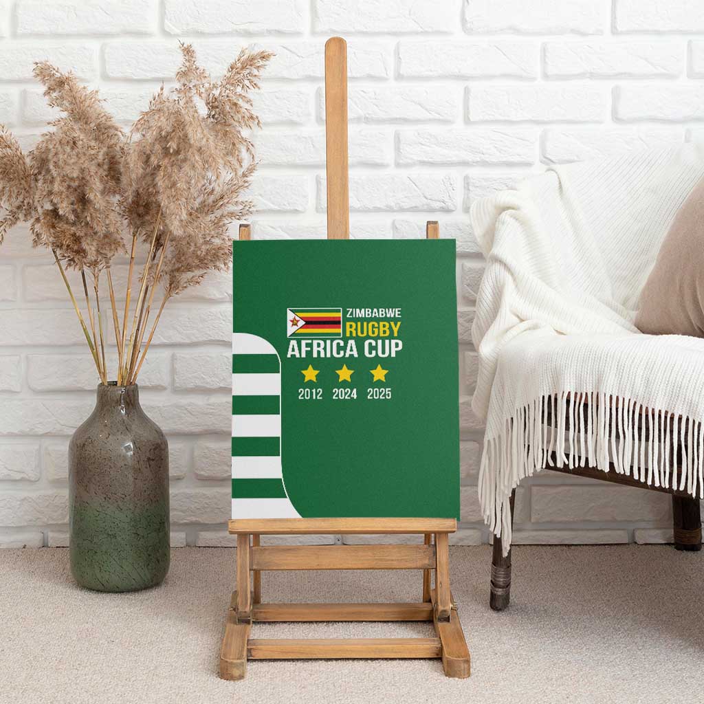 Zimbabwe Rugby History Champion Canvas Wall Art One For The History Sables - African Pride
