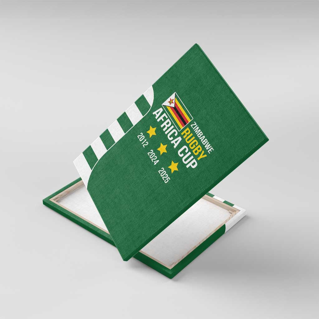 Zimbabwe Rugby History Champion Canvas Wall Art One For The History Sables - African Pride