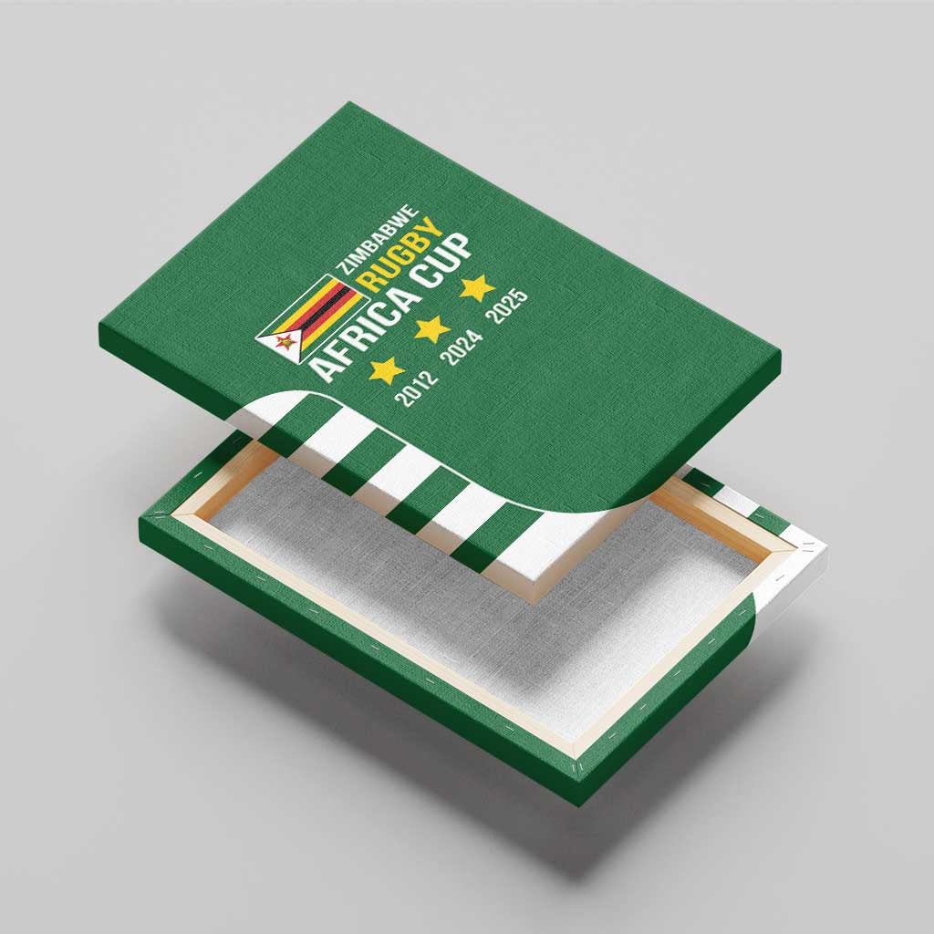 Zimbabwe Rugby History Champion Canvas Wall Art One For The History Sables - African Pride