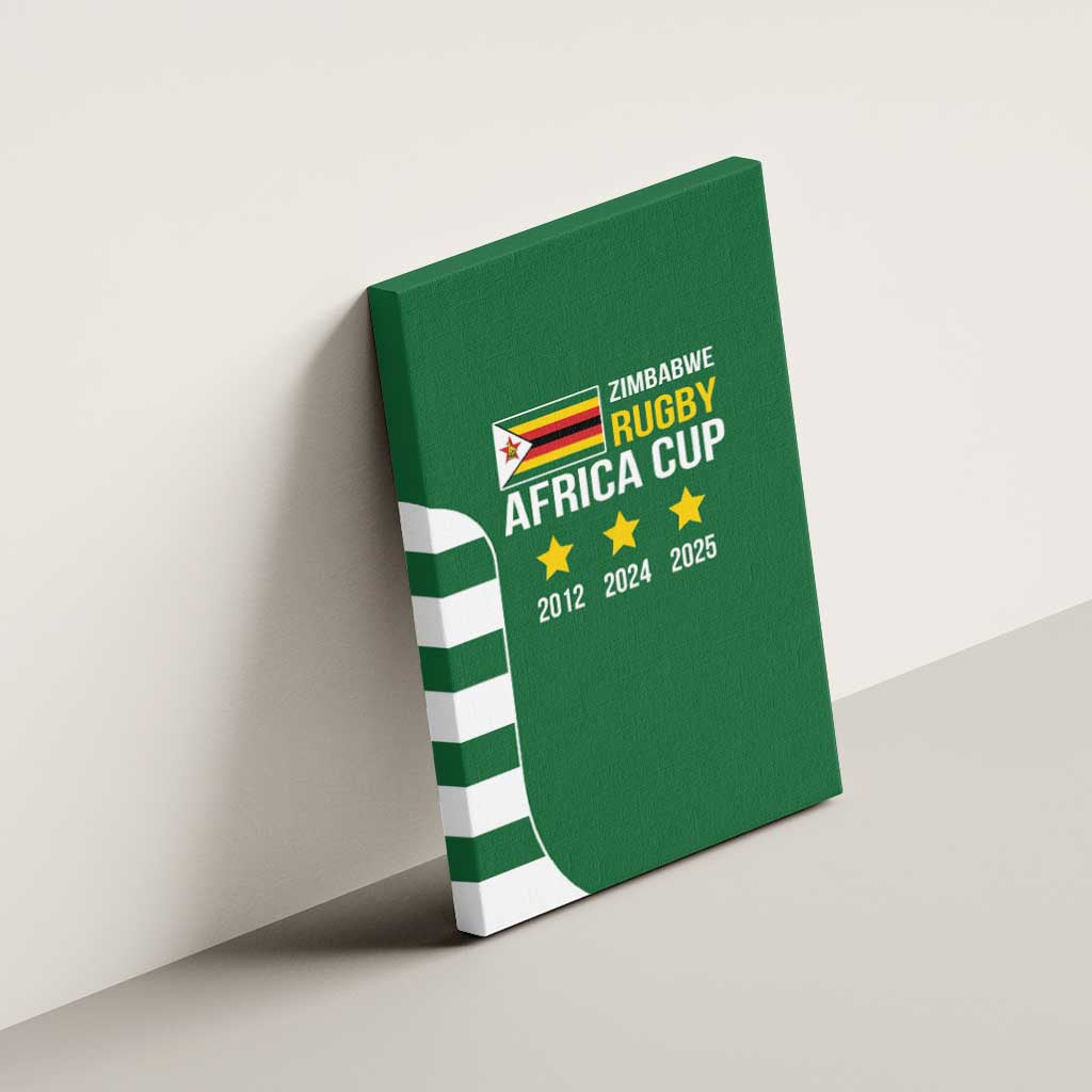 Zimbabwe Rugby History Champion Canvas Wall Art One For The History Sables - African Pride