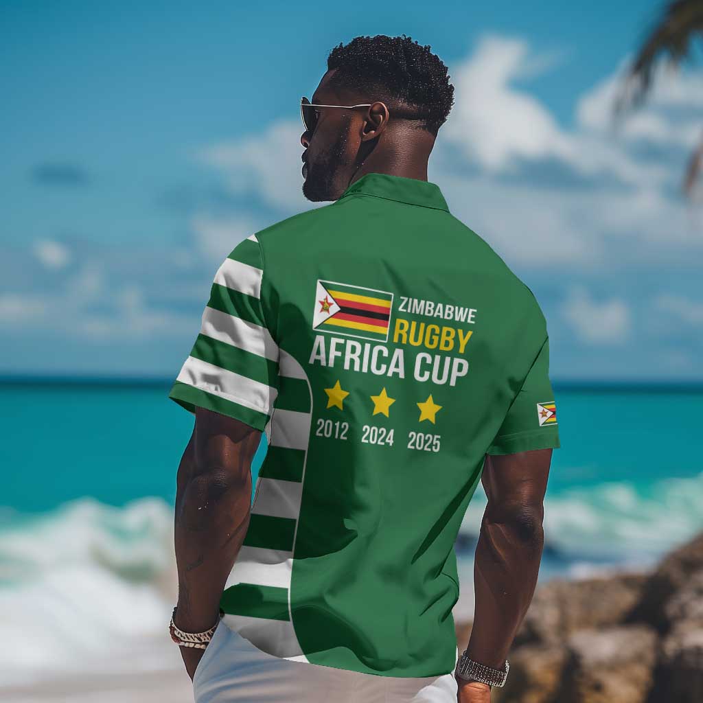 Zimbabwe Rugby History Champion Hawaiian Shirt One For The History Sables - African Pride