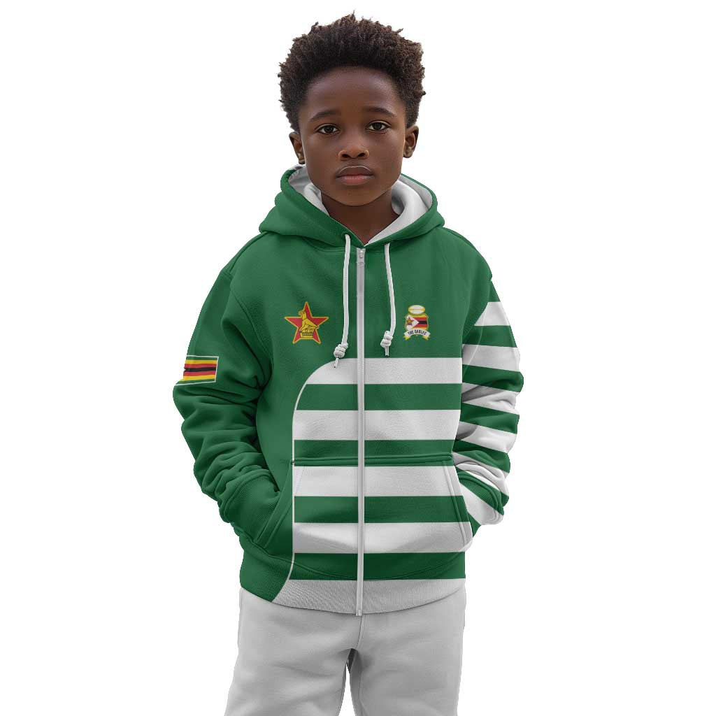 Zimbabwe Rugby History Champion Kid Hoodie One For The History Sables - African Pride