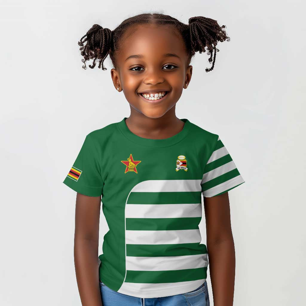 Zimbabwe Rugby History Champion Kid T shirt One For The History Sables - African Pride