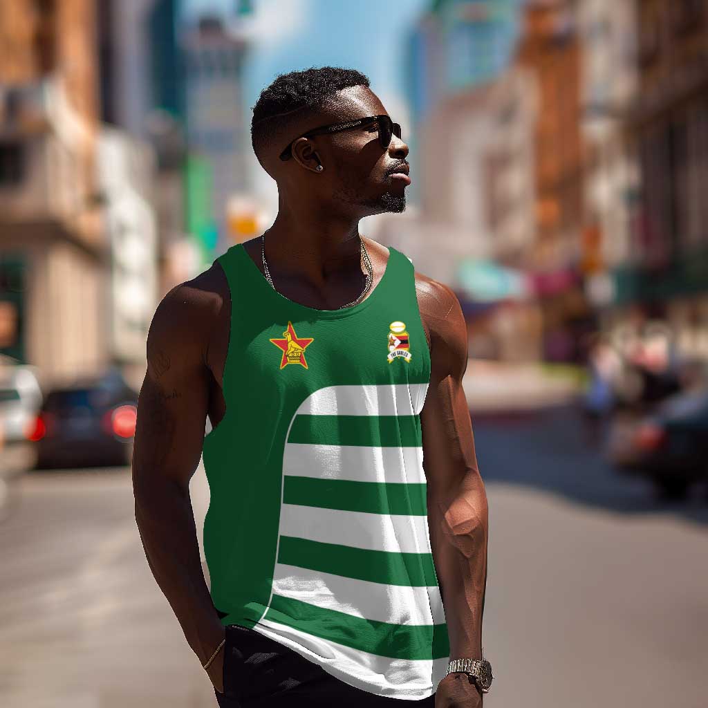 Zimbabwe Rugby History Champion Men Tank Top One For The History Sables - African Pride
