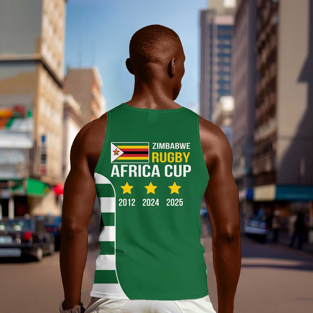 Zimbabwe Rugby History Champion Men Tank Top One For The History Sables - African Pride