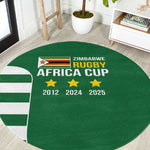 Zimbabwe Rugby History Champion Round Carpet One For The History Sables - African Pride