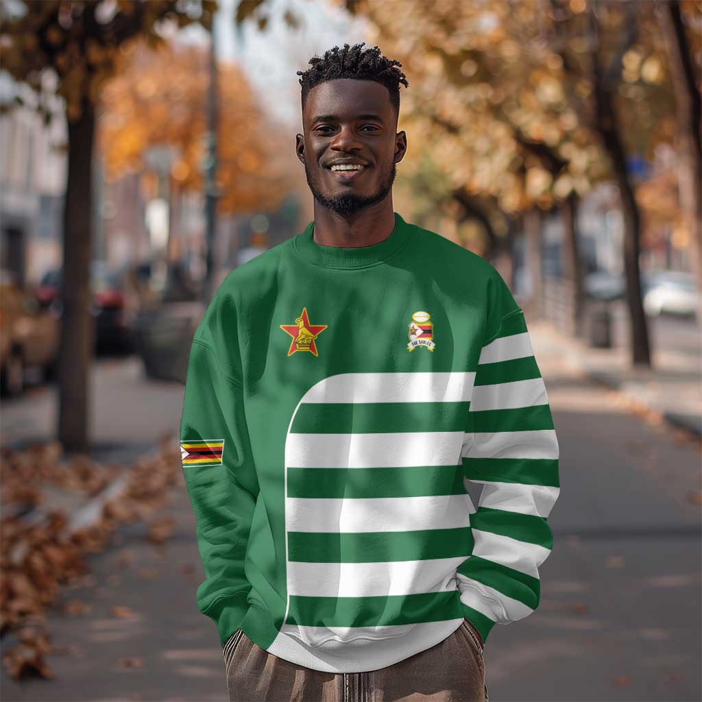 Zimbabwe Rugby History Champion Sweatshirt One For The History Sables - African Pride