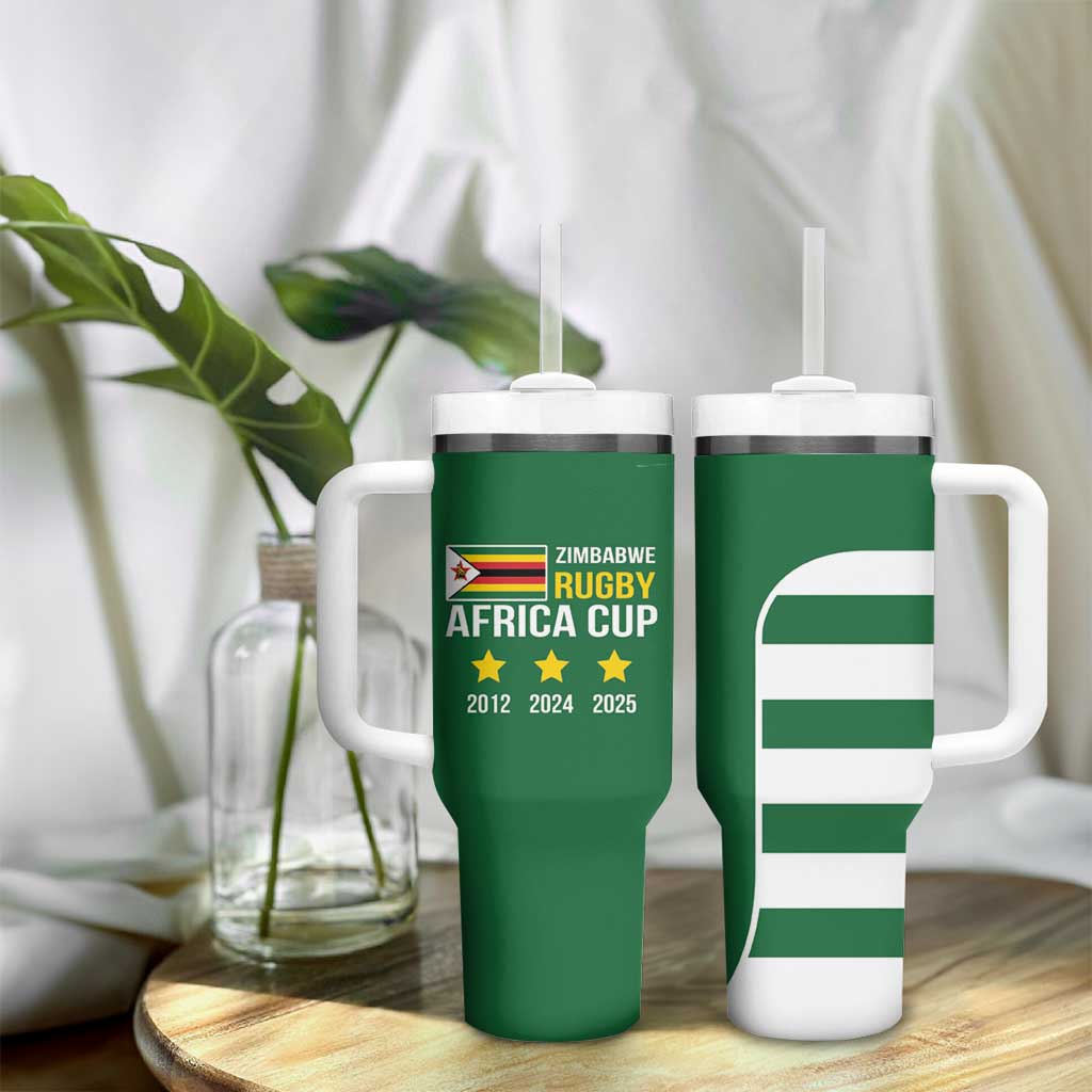 Zimbabwe Rugby History Champion Tumbler With Handle One For The History Sables - African Pride
