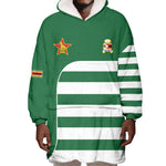 Zimbabwe Rugby History Champion Wearable Blanket Hoodie One For The History Sables - African Pride
