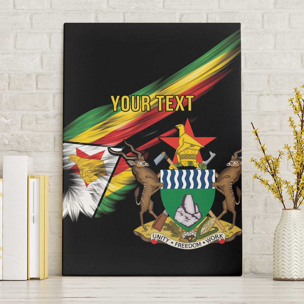Zimbabwe Wings Flag Canvas Wall Art Proudly Zimbabwean - African Pride