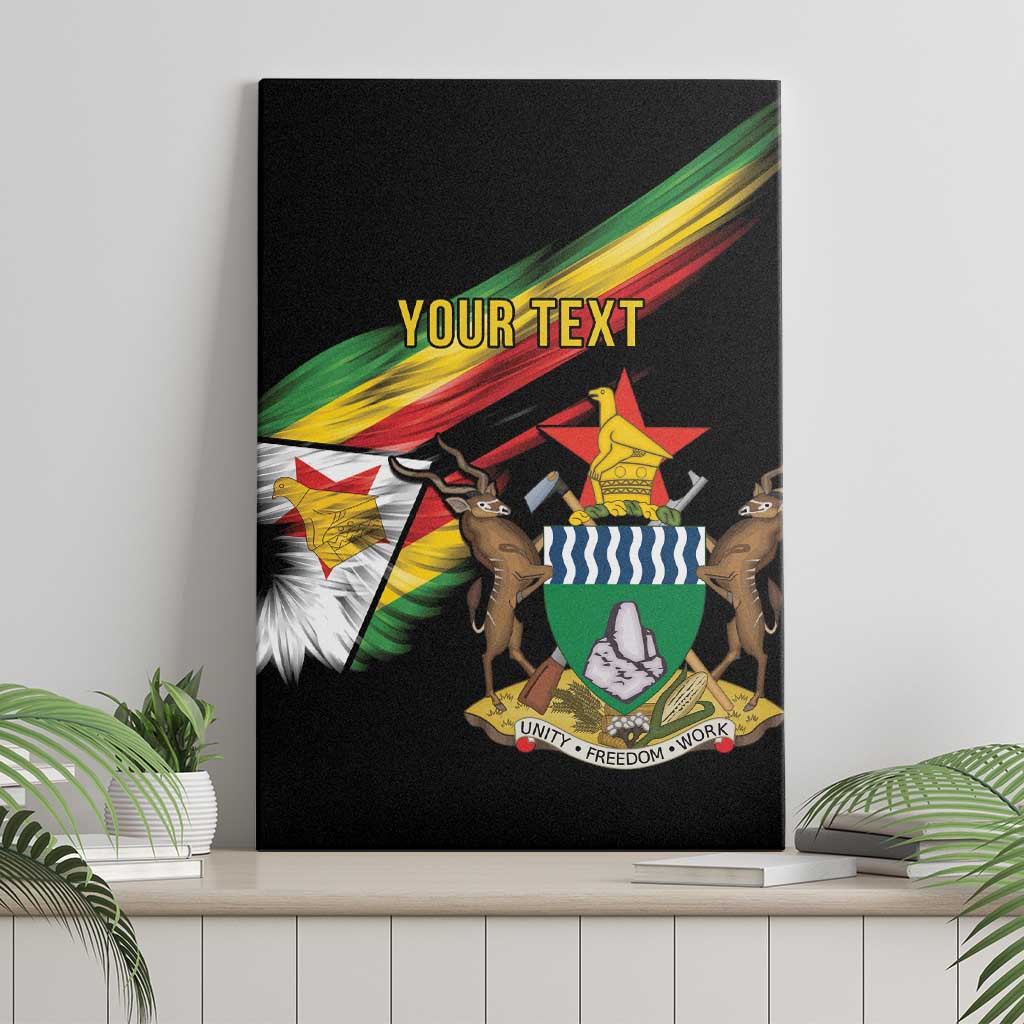 Zimbabwe Wings Flag Canvas Wall Art Proudly Zimbabwean - African Pride