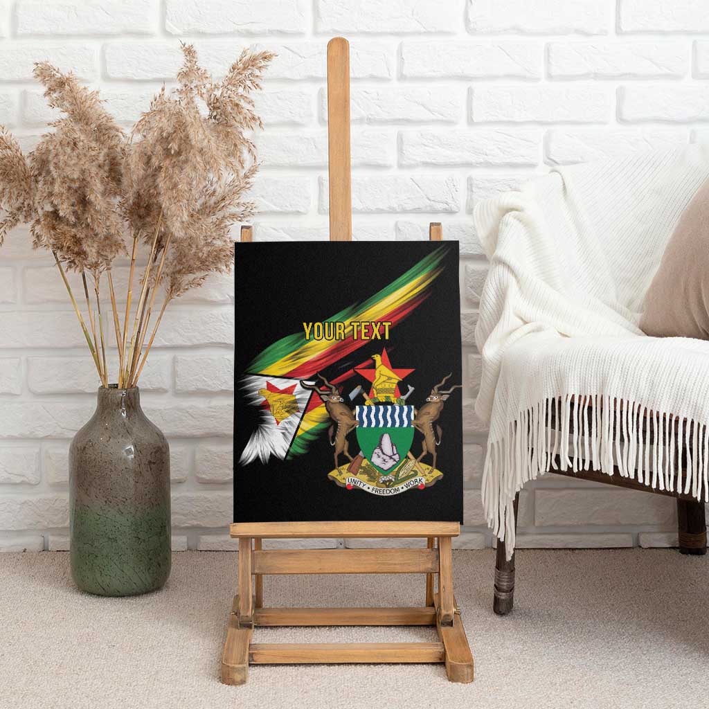 Zimbabwe Wings Flag Canvas Wall Art Proudly Zimbabwean - African Pride