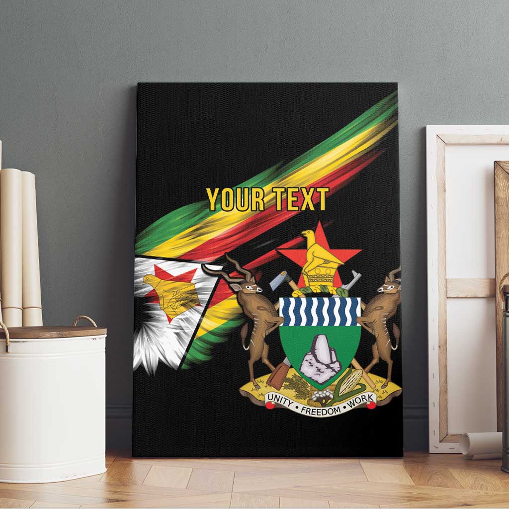 Zimbabwe Wings Flag Canvas Wall Art Proudly Zimbabwean - African Pride