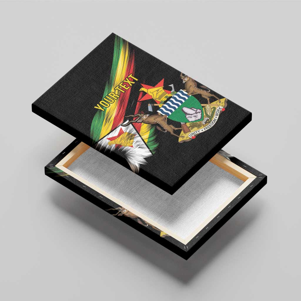 Zimbabwe Wings Flag Canvas Wall Art Proudly Zimbabwean - African Pride