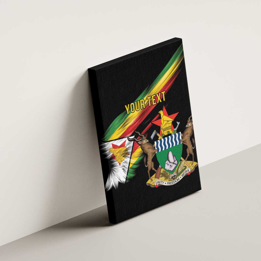 Zimbabwe Wings Flag Canvas Wall Art Proudly Zimbabwean - African Pride