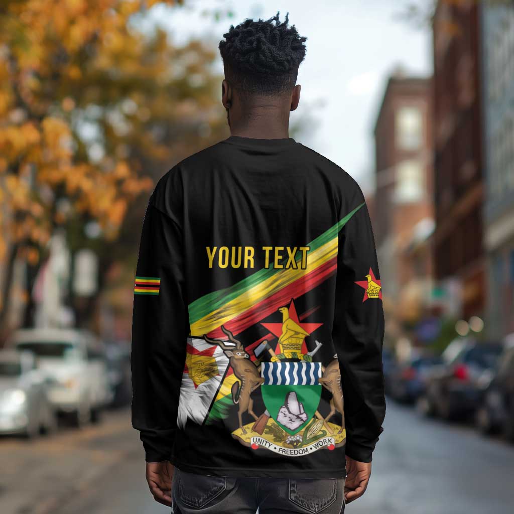 Zimbabwe Wings Flag Long Sleeve Shirt Proudly Zimbabwean - African Pride