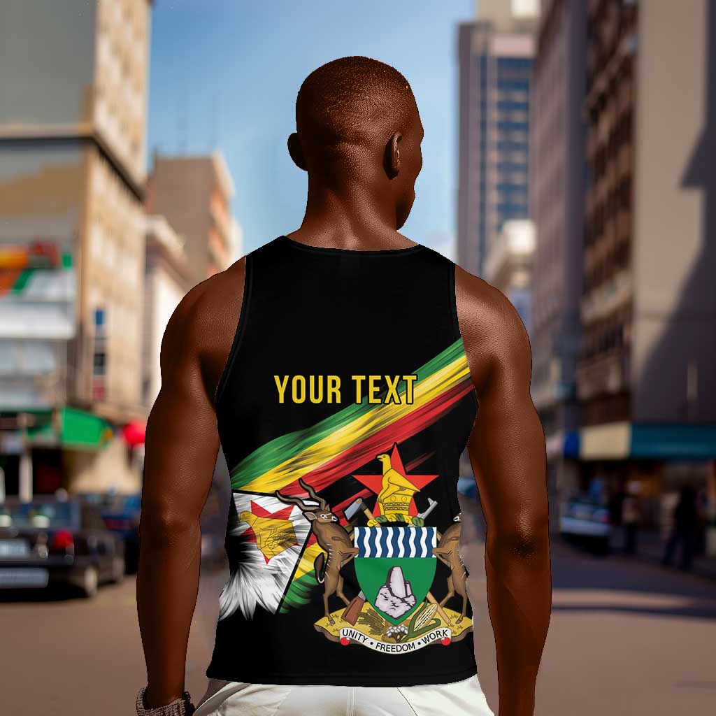 Zimbabwe Wings Flag Men Tank Top Proudly Zimbabwean - African Pride
