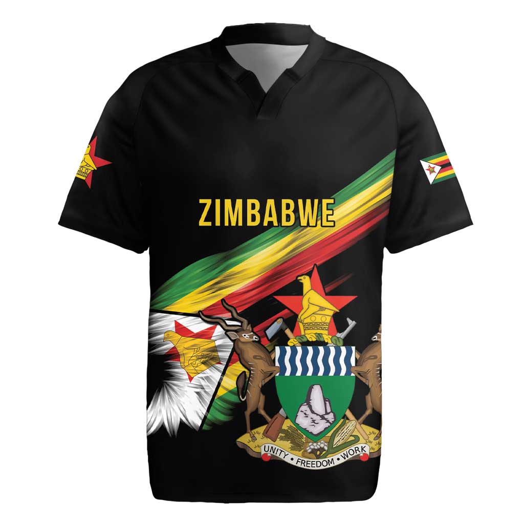 Personalized Zimbabwe Wings Flag Rugby Jersey Proudly Zimbabwean By personalized-zimbabwe-wings-flag-rugby-jersey-proudly-zimbabwean-by