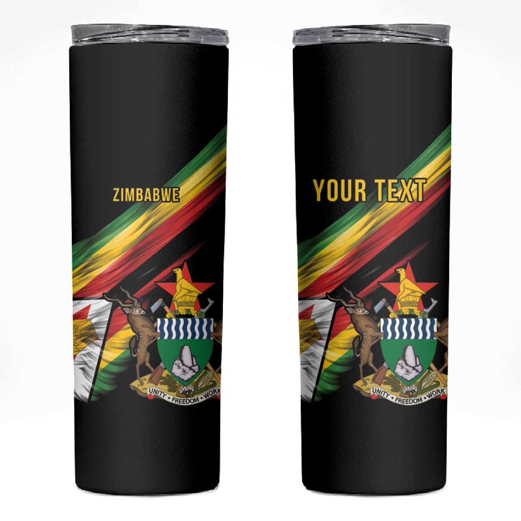 Zimbabwe Wings Flag Skinny Tumbler Proudly Zimbabwean - African Pride