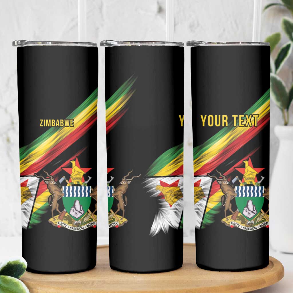 Zimbabwe Wings Flag Skinny Tumbler Proudly Zimbabwean - African Pride